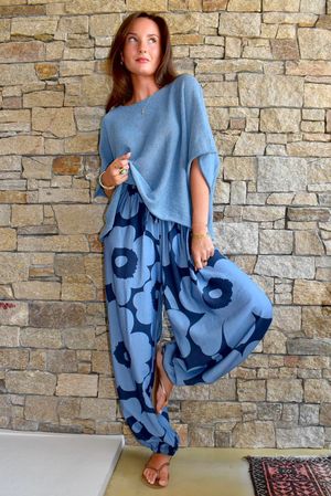 Carnaby Balloon Cuff Pant Denim & French Navy